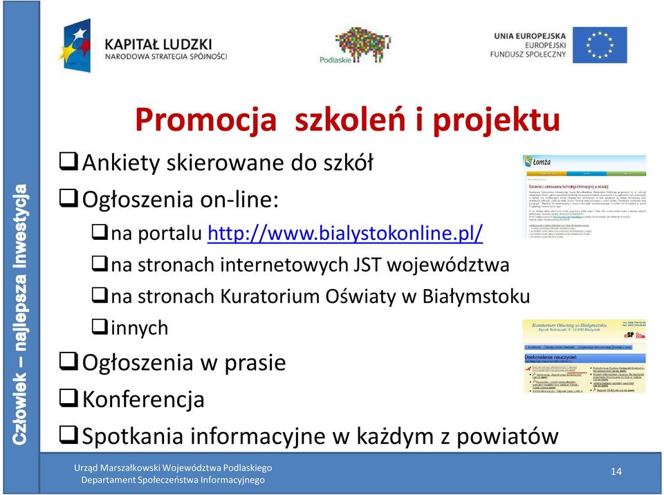 pl/ na stronach internetowych JST województwa na stronach Kuratorium
