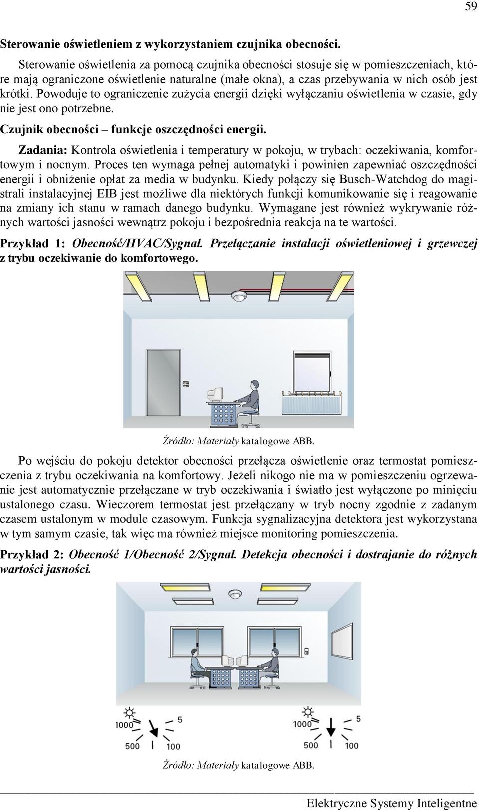 Powoduje to ograniczenie zużycia energii dzięki wyłączaniu oświetlenia w czasie, gdy nie jest ono potrzebne. Czujnik obecności funkcje oszczędności energii.