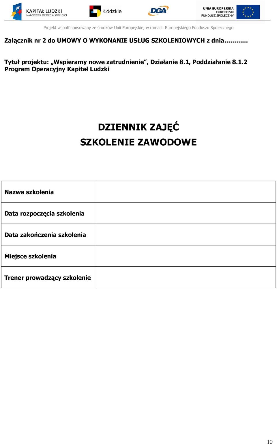 Poddziałanie 8.1.