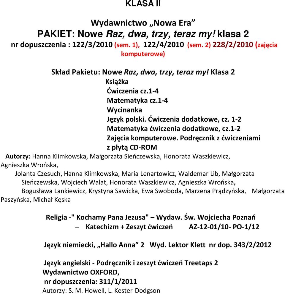 1-2 Matematyka ćwiczenia dodatkowe, cz.1-2 Zajęcia komputerowe.