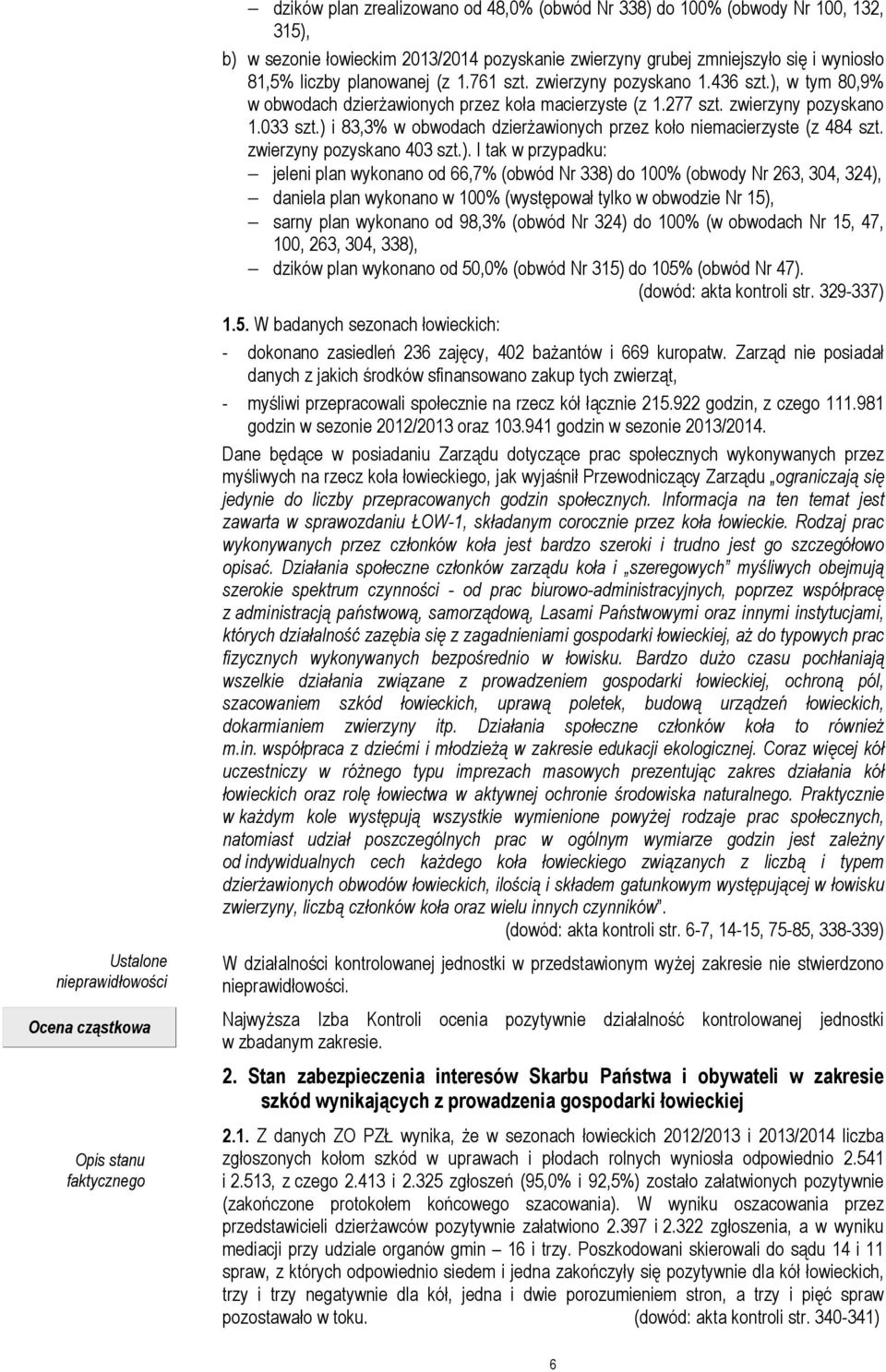 zwierzyny pozyskano 1.033 szt.) 