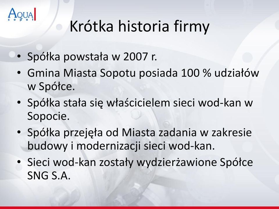 Spółka stała się właścicielem sieci wod-kan w Sopocie.