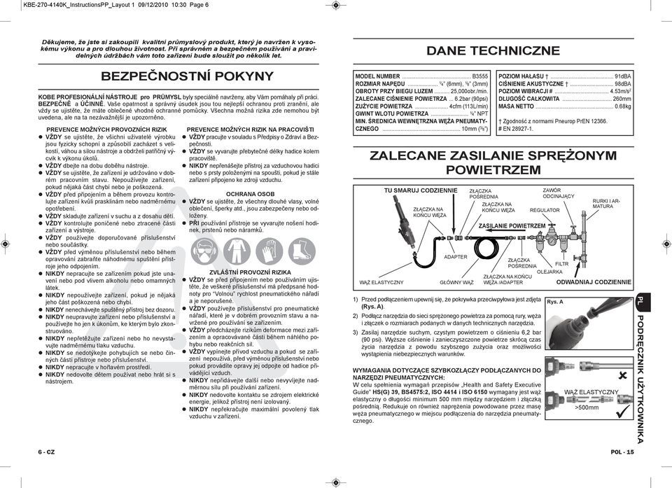 BEZPEČNĚ a ÚČINNĚ. Vaše opatrnost a správný úsudek jsou tou nejlepší ochranou proti zranění, ale vždy se ujistěte, že máte oblečené vhodné ochranné pomůcky.