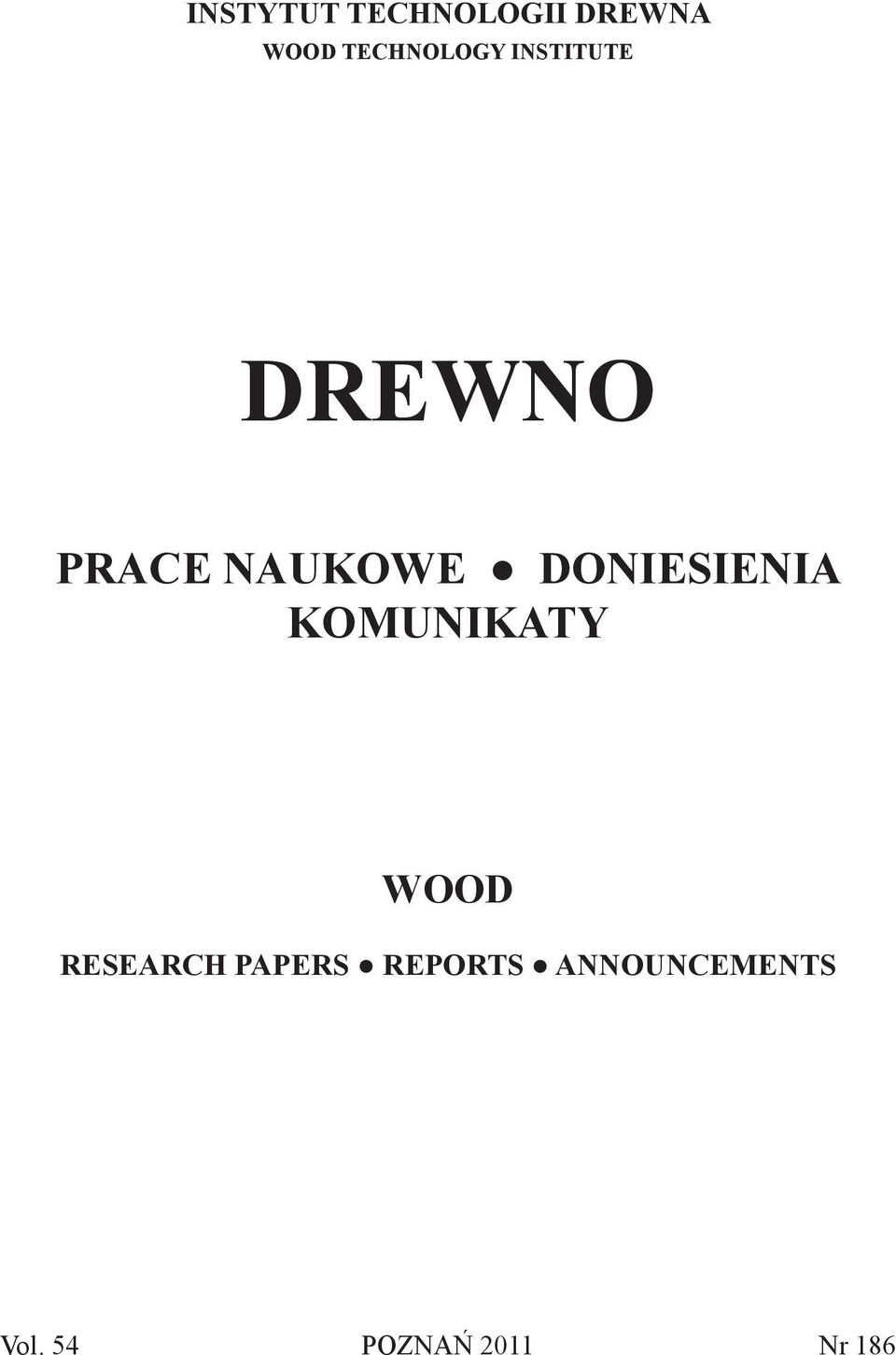 DONIESIENIA KOMUNIKATY WOOD RESEARCH