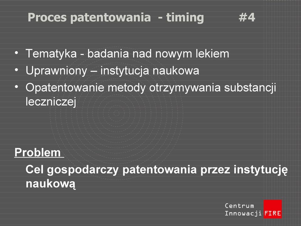 Opatentowanie metody otrzymywania substancji