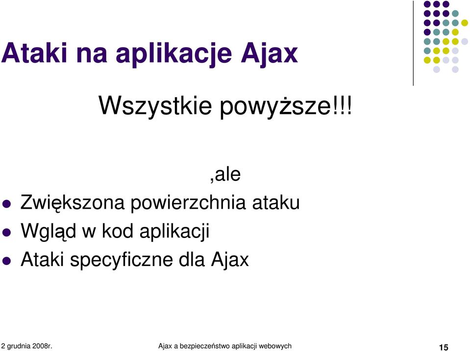 kod aplikacji Ataki specyficzne dla Ajax 2