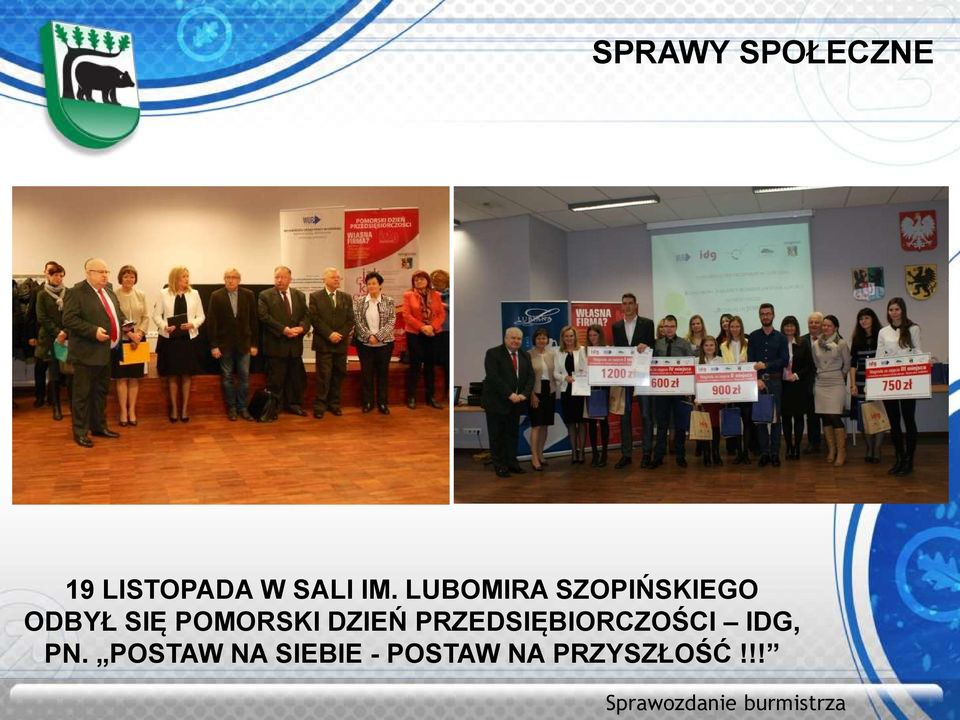 POMORSKI DZIEŃ PRZEDSIĘBIORCZOŚCI IDG,