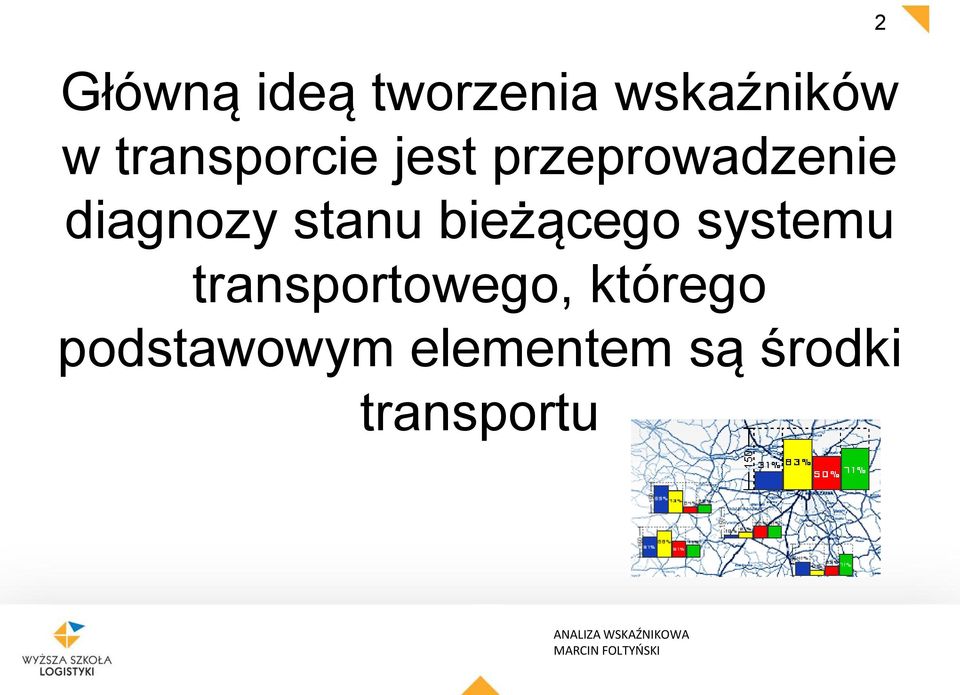 stanu bieżącego systemu transportowego,