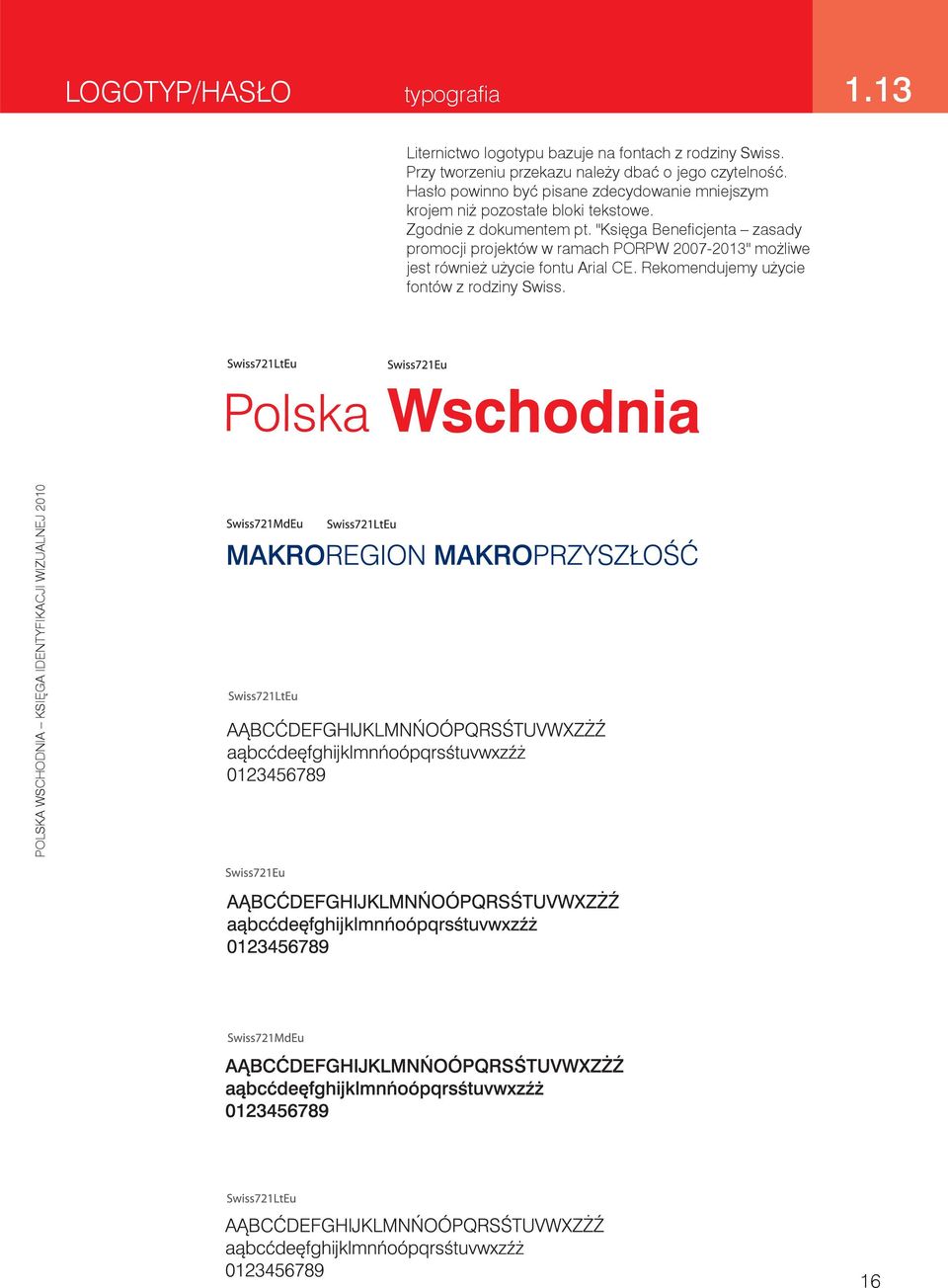 Hasło powinno być pisane zdecydowanie mniejszym krojem niż pozostałe bloki tekstowe.