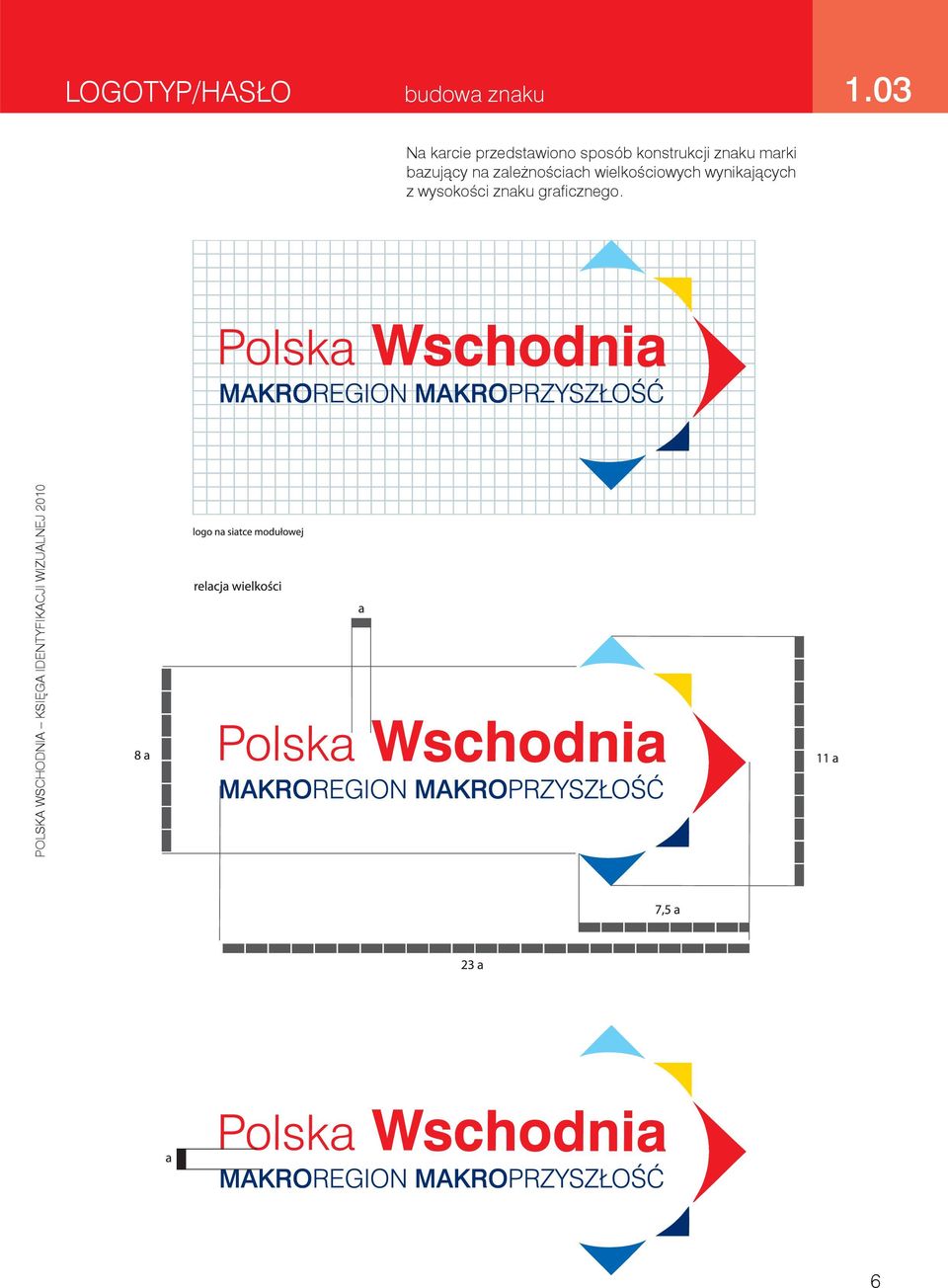 konstrukcji znaku marki bazujący na
