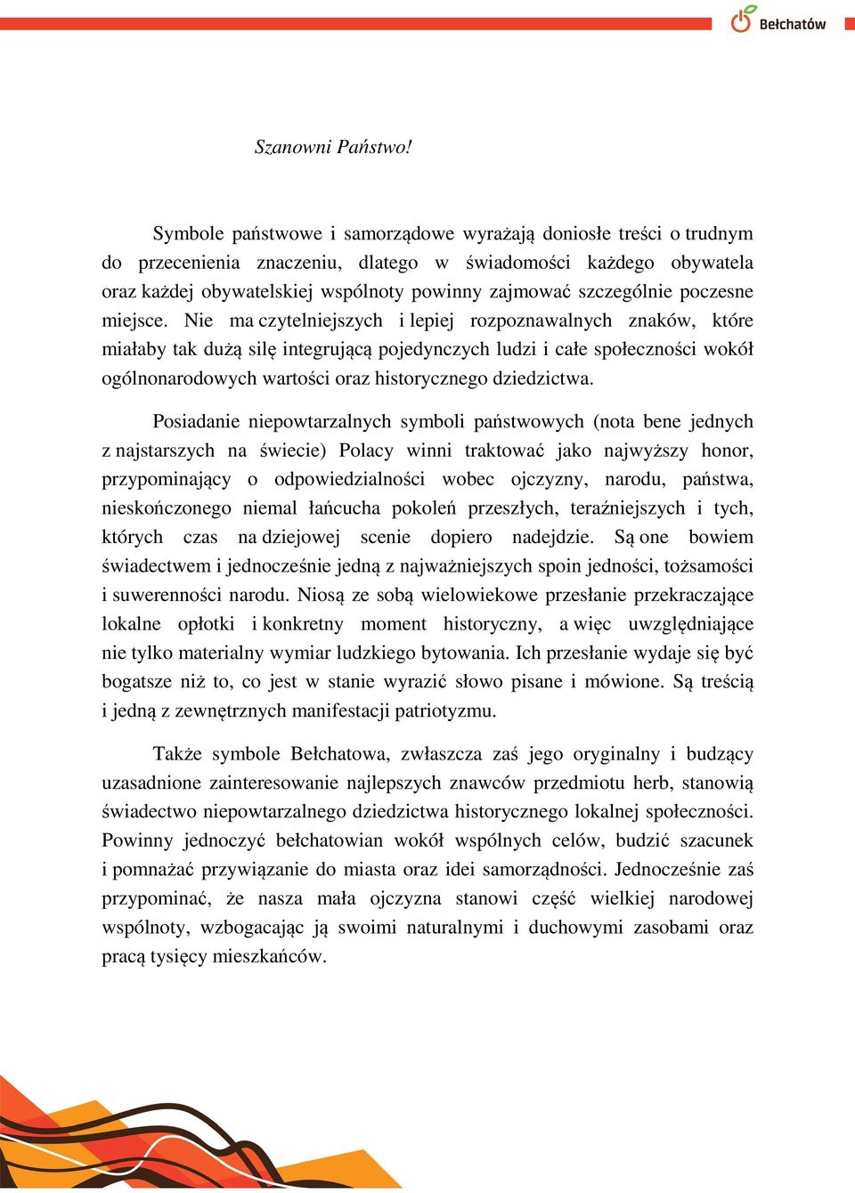 poczesne miejsce.