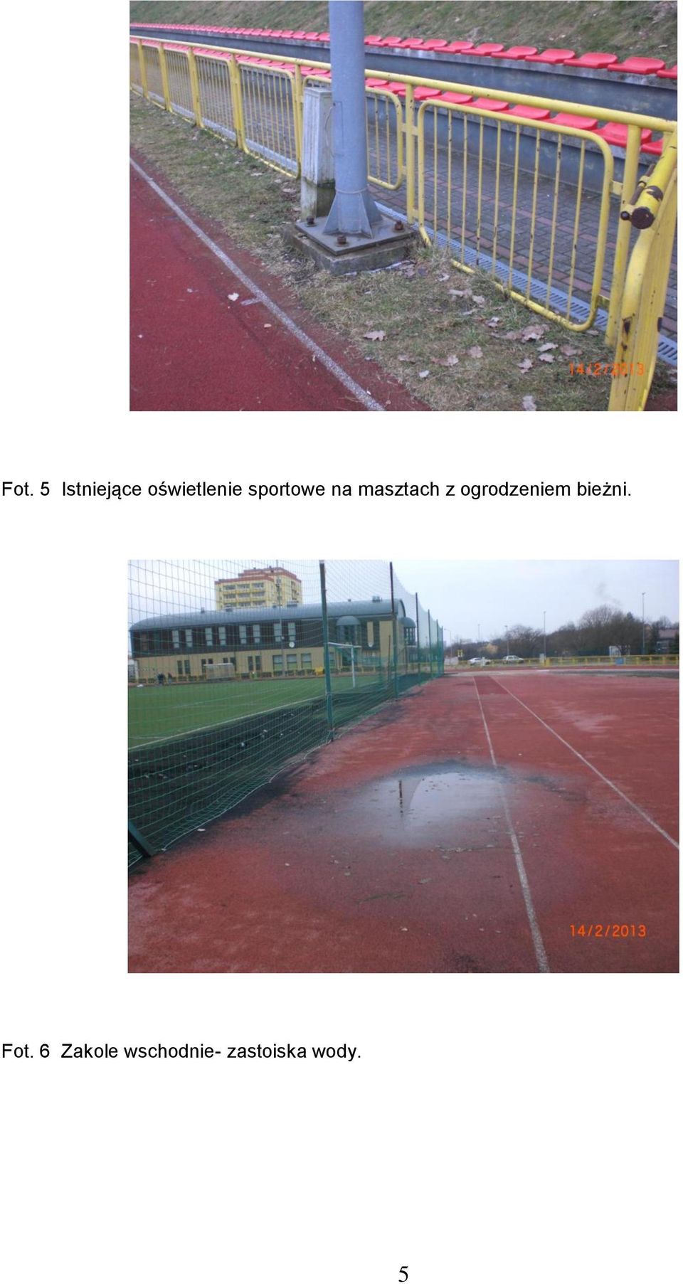 masztach z ogrodzeniem