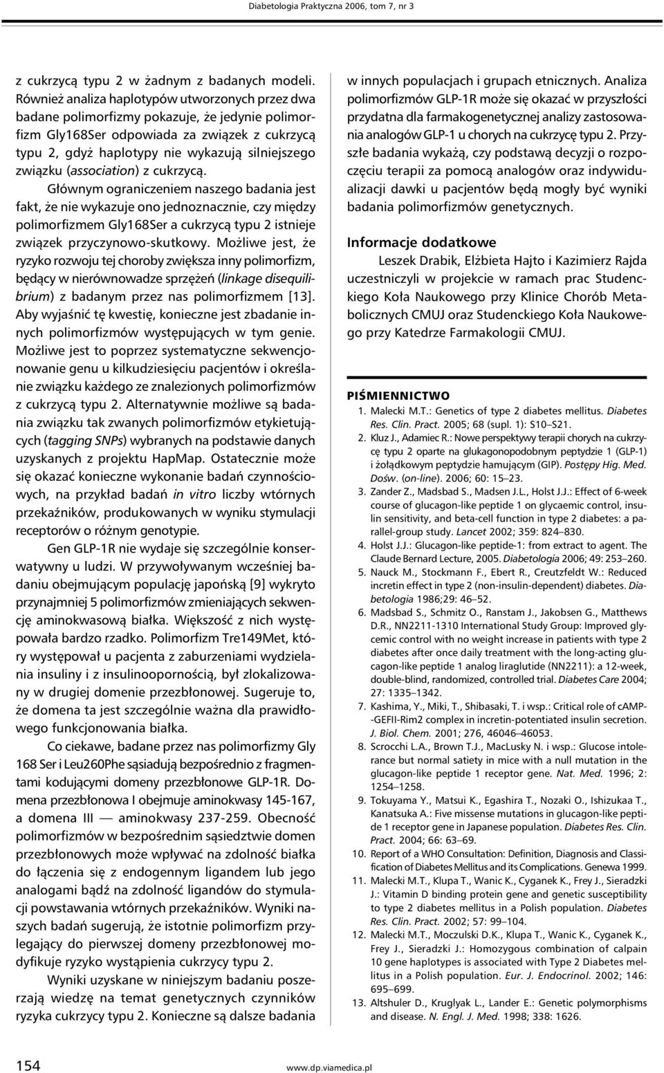 związku (association) z cukrzycą.