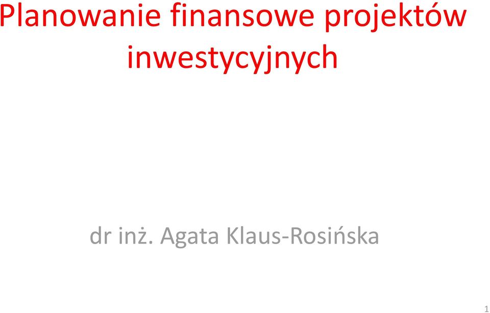 projektów