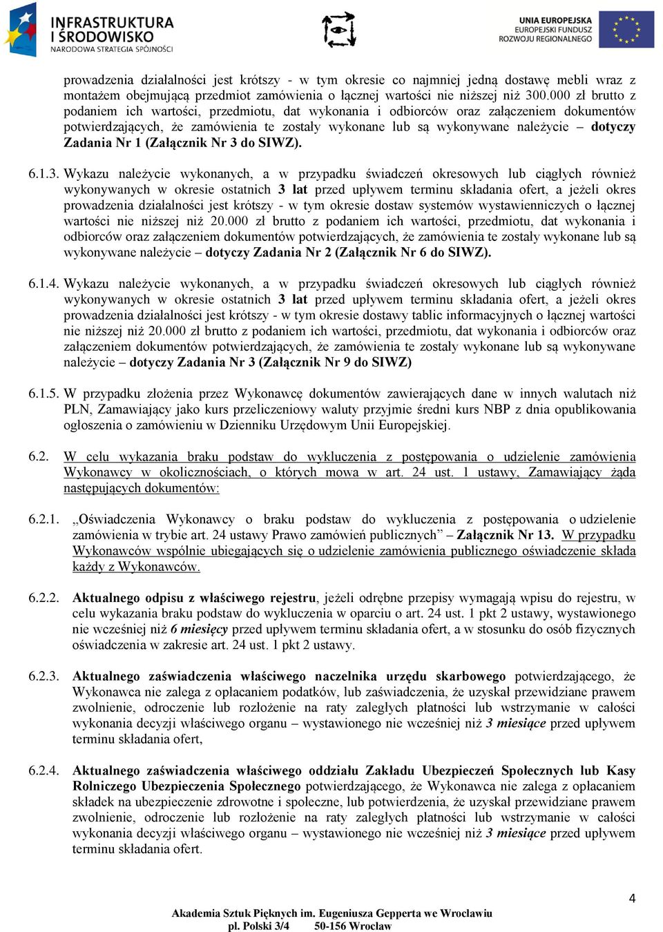 Zadania Nr 1 (Załącznik Nr 3 