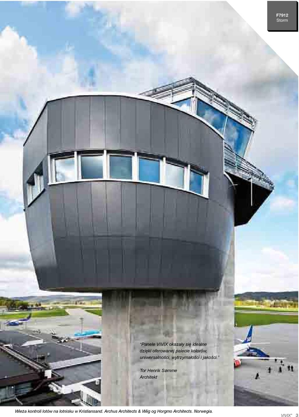Tor Henrik Sømme Architekt Wieża kontroli lotów na lotnisku w