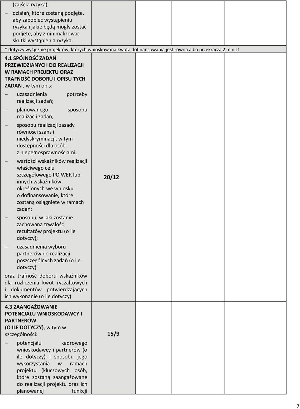 1 SPÓJNOŚĆ ZADAŃ PRZEWIDZIANYCH DO REALIZACJI W RAMACH PROJEKTU ORAZ TRAFNOŚĆ DOBORU I OPISU TYCH ZADAŃ, w tym opis: uzasadnienia potrzeby realizacji zadań; planowanego sposobu realizacji zadań;