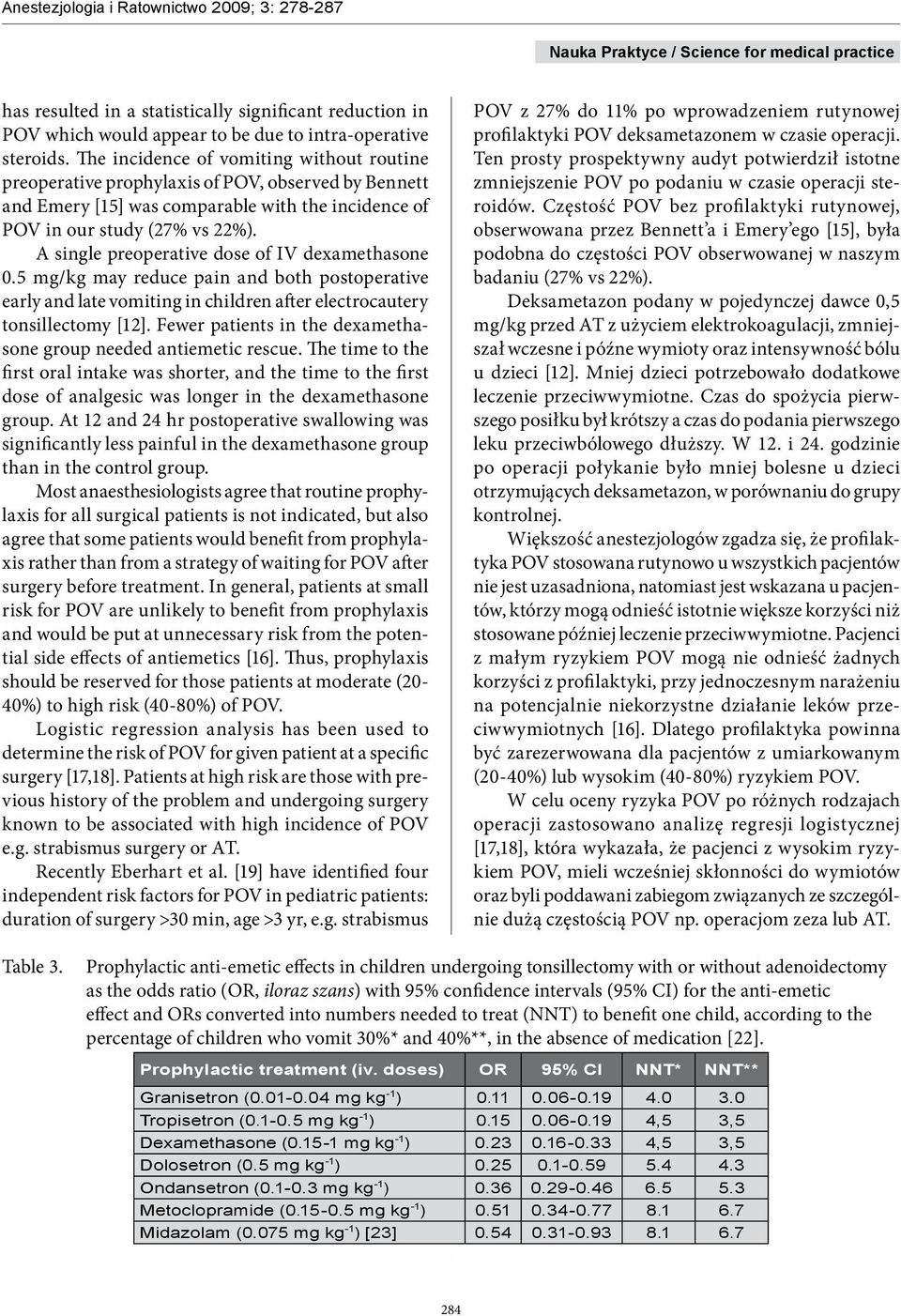 A single preoperative dose of IV dexamethasone 0.5 mg/kg may reduce pain and both postoperative early and late vomiting in children after electrocautery tonsillectomy [12].