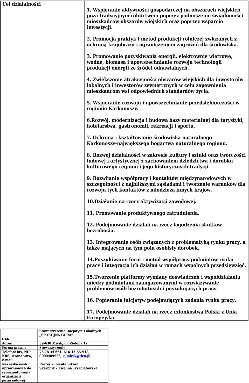 Promowanie pozyskiwania energii, elektrownie wiatrowe, wodne, biomasa i upowszechnianie rozwoju technologii produkcji energii ze źródeł odnawialnych. 4.