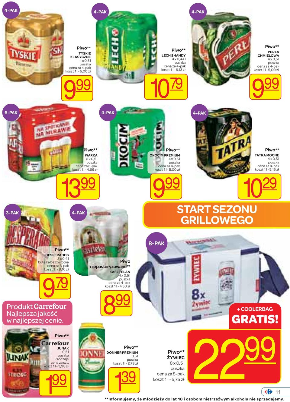 cena za 4-pak koszt 1 l - 5,15 zł 10 29 DESPERADOS 3 x 0,4 l butelka bezzwrotna cena za 3-pak koszt 1 l - 8,16 zł 9 79 Produkt Najlepsza jakość w najlepszej cenie.