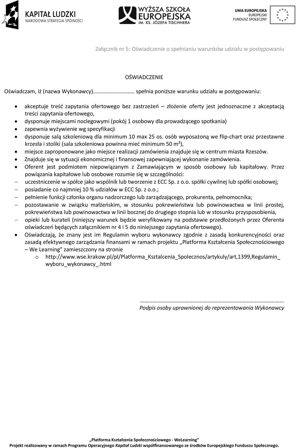 szkleniwą dla minimum 10 max 25 s.
