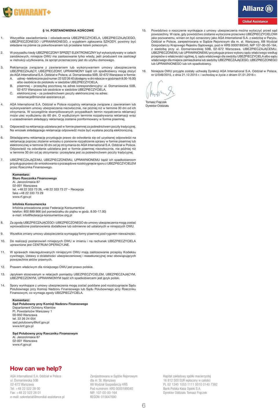 listem poleconym. 2.