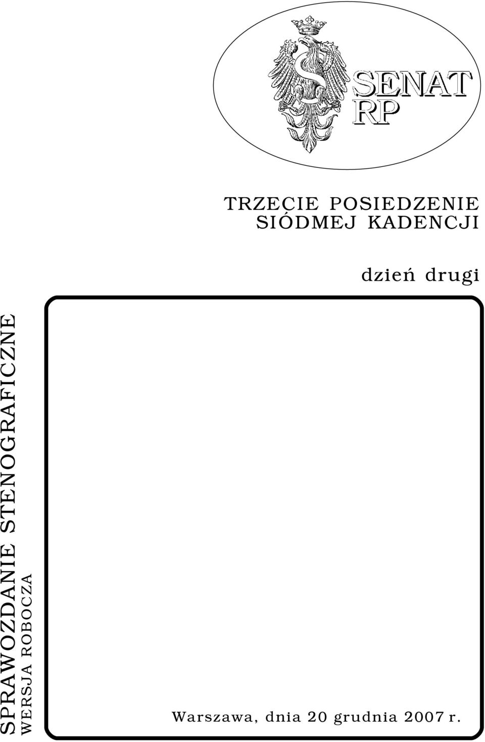 SPRAWOZDANIE STENOGRAFICZNE