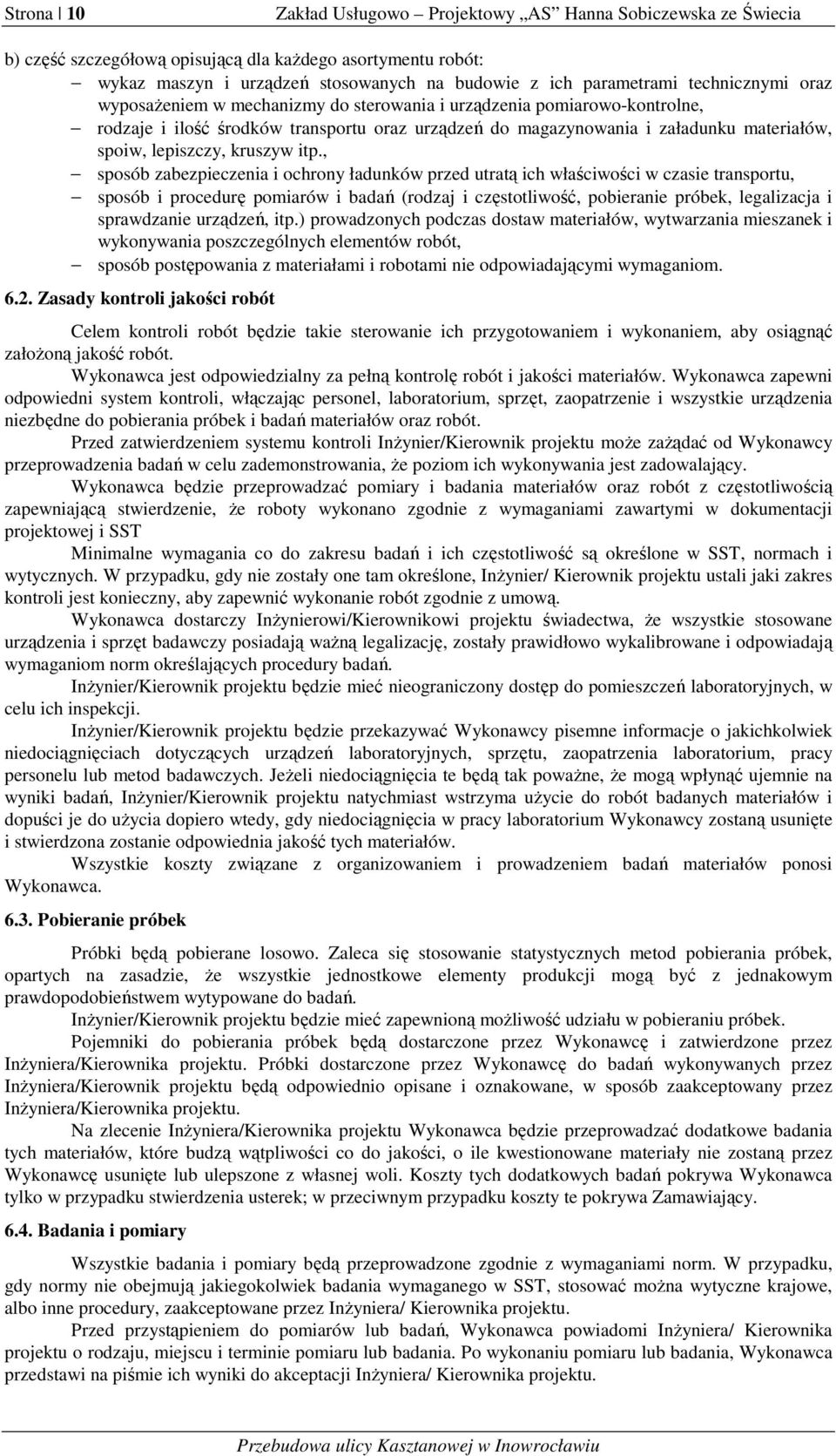 kruszyw itp.
