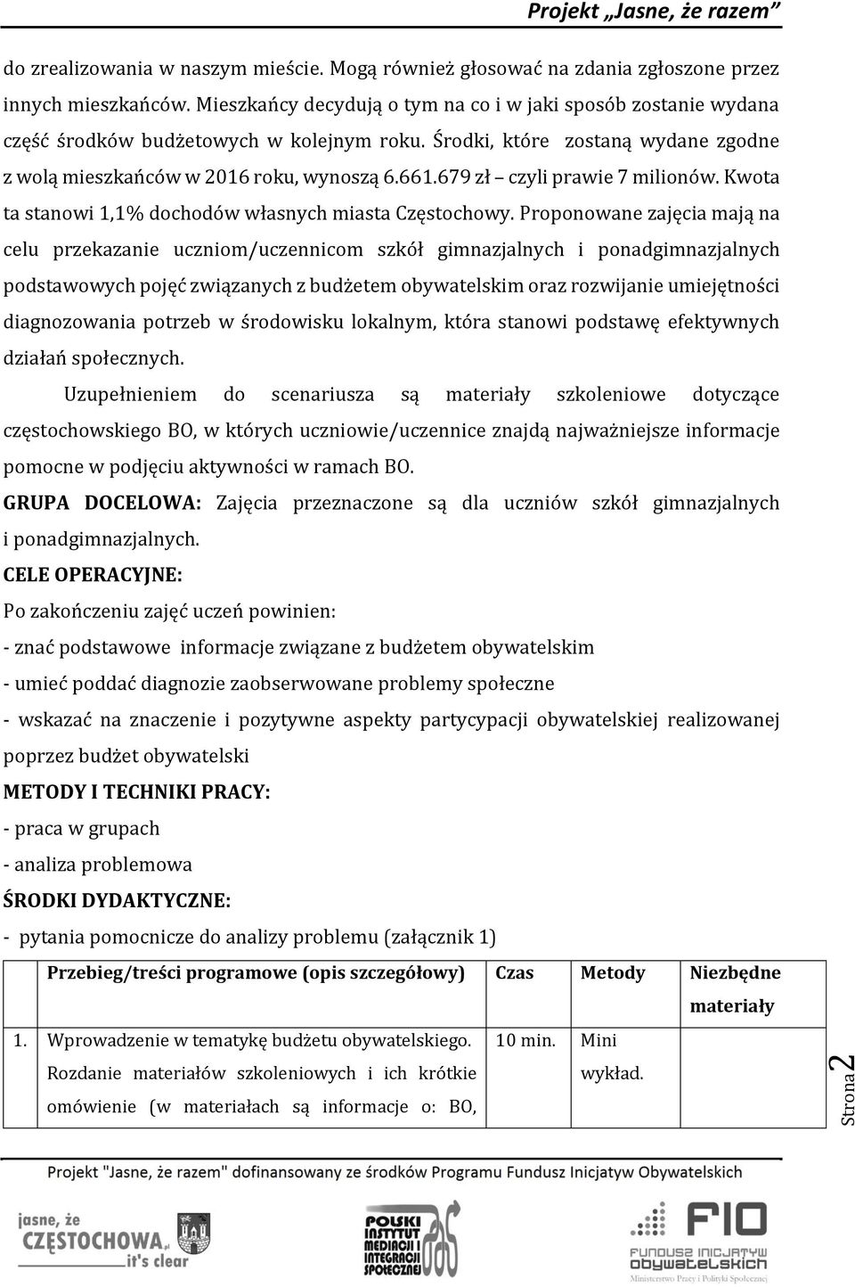 679 zł czyli prawie 7 milionów. Kwota ta stanowi 1,1% dochodów własnych miasta Częstochowy.