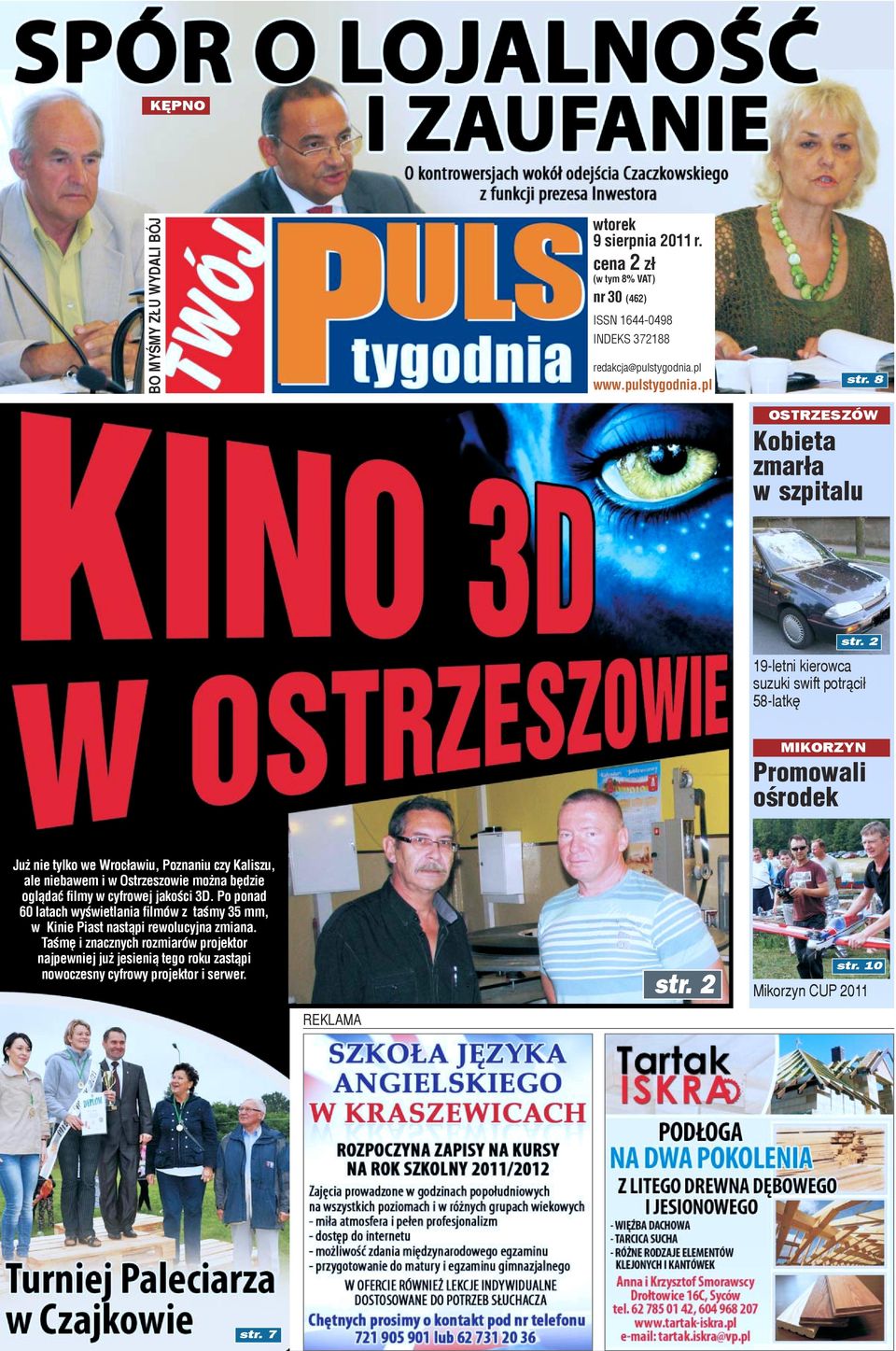 2 19-letni kierowca suzuki swift potr¹ci³ 58-latkê MIKORZYN Promowali oœrodek Ju nie tylko we Wroc³awiu, Poznaniu czy Kaliszu, ale niebawem i w Ostrzeszowie mo na
