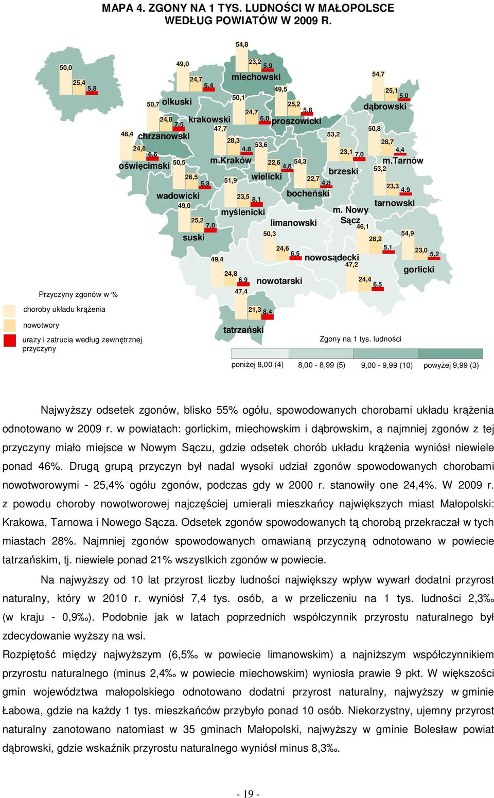 kraków 49,4 miechowski 50,1 23,2 5,9 24,7 6,0 28,3 4,8 53,6 51,9 49,5 wielicki 25,2 5,8 proszowicki nowotarski bocheński myślenicki limanowski 24,8 6,9 23,5 8,1 47,4 22,6 4,8 54,3 50,3 21,3 8,4 24,6