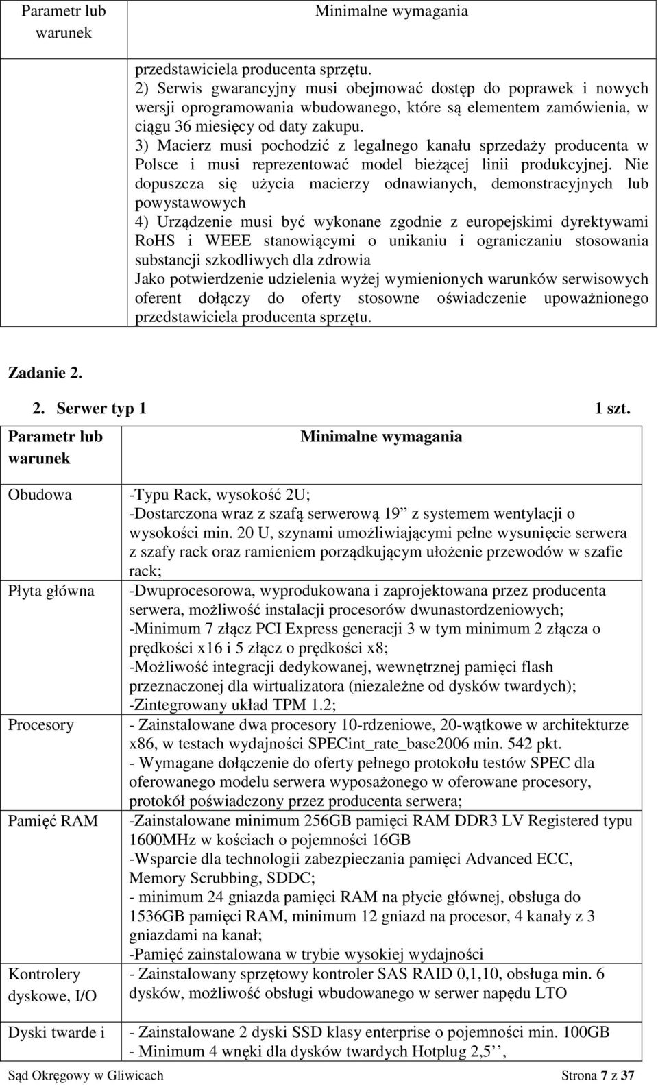 3) Macierz musi pochodzić z legalnego kanału sprzedaży producenta w Polsce i musi reprezentować model bieżącej linii produkcyjnej.