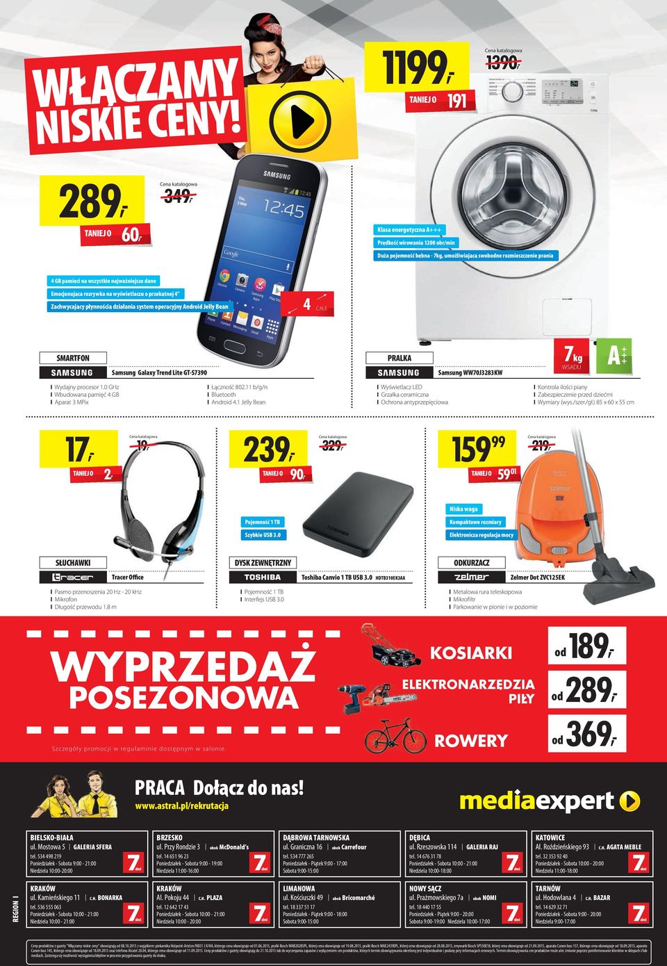 WSDU I Wydajny procesor 1.0 GHz I Wbudowana pamięć 4 GB I parat 3 MPix I Łączność 802.11 b/g/n I Bluetooth I ndroid 4.