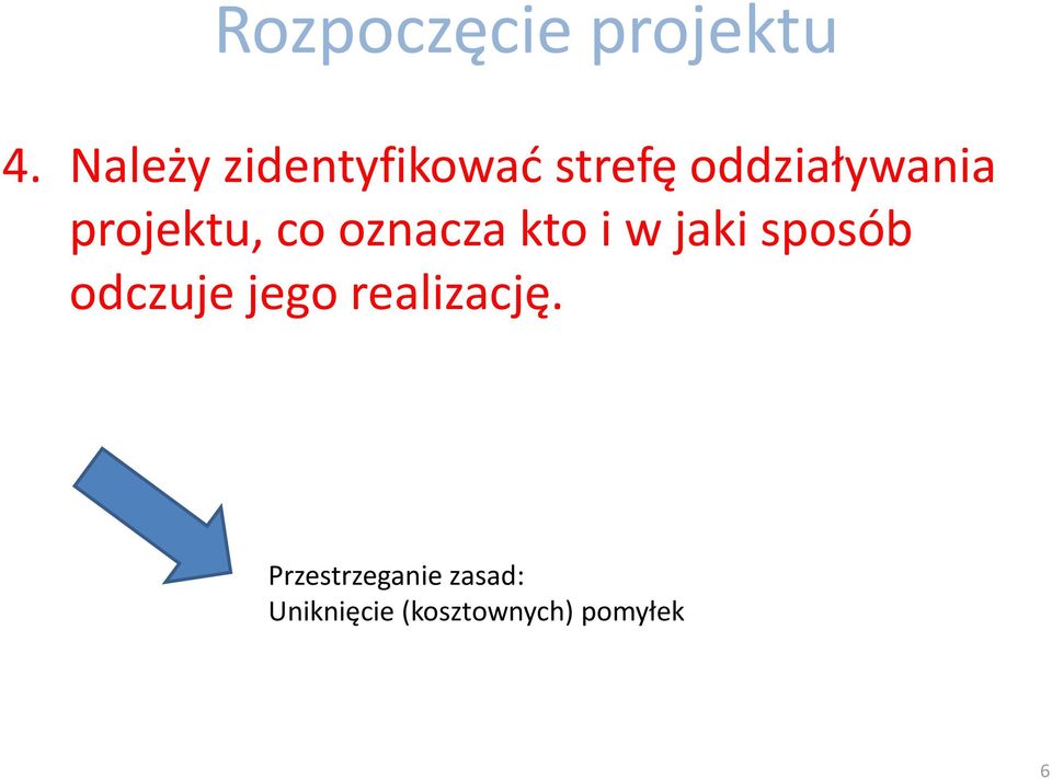 projektu, co oznacza kto i w jaki sposób