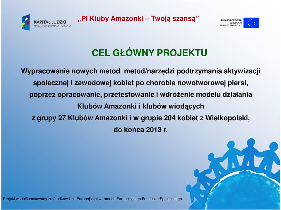 opracowanie, przetestowanie i wdrożenie modelu działania Klubów Amazonki i klubów