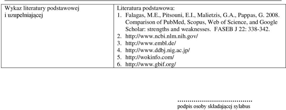 Comparison of PubMed, Scopus, Web of Science, and Google Scholar: strengths and weaknesses.