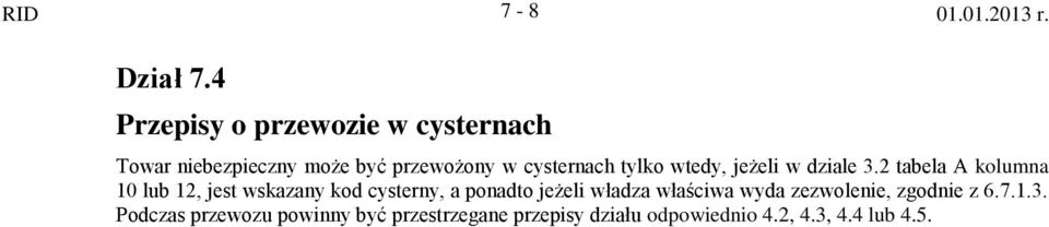 cysternach tylko wtedy, jeżeli w dziale.