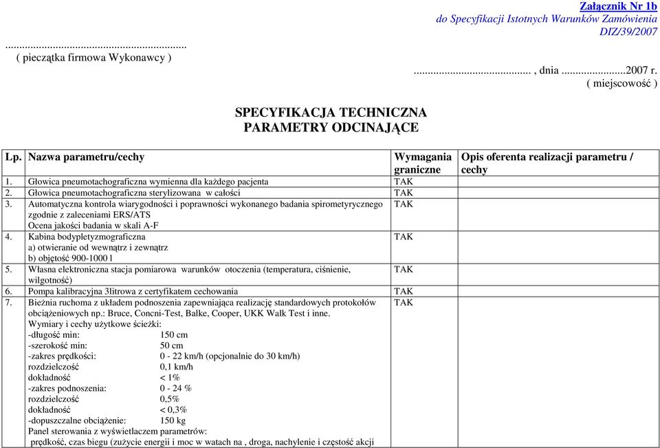 Automatyczna kontrola wiarygodności i poprawności wykonanego badania spirometyrycznego zgodnie z zaleceniami ERS/ATS Ocena jakości badania w skali A-F 4.