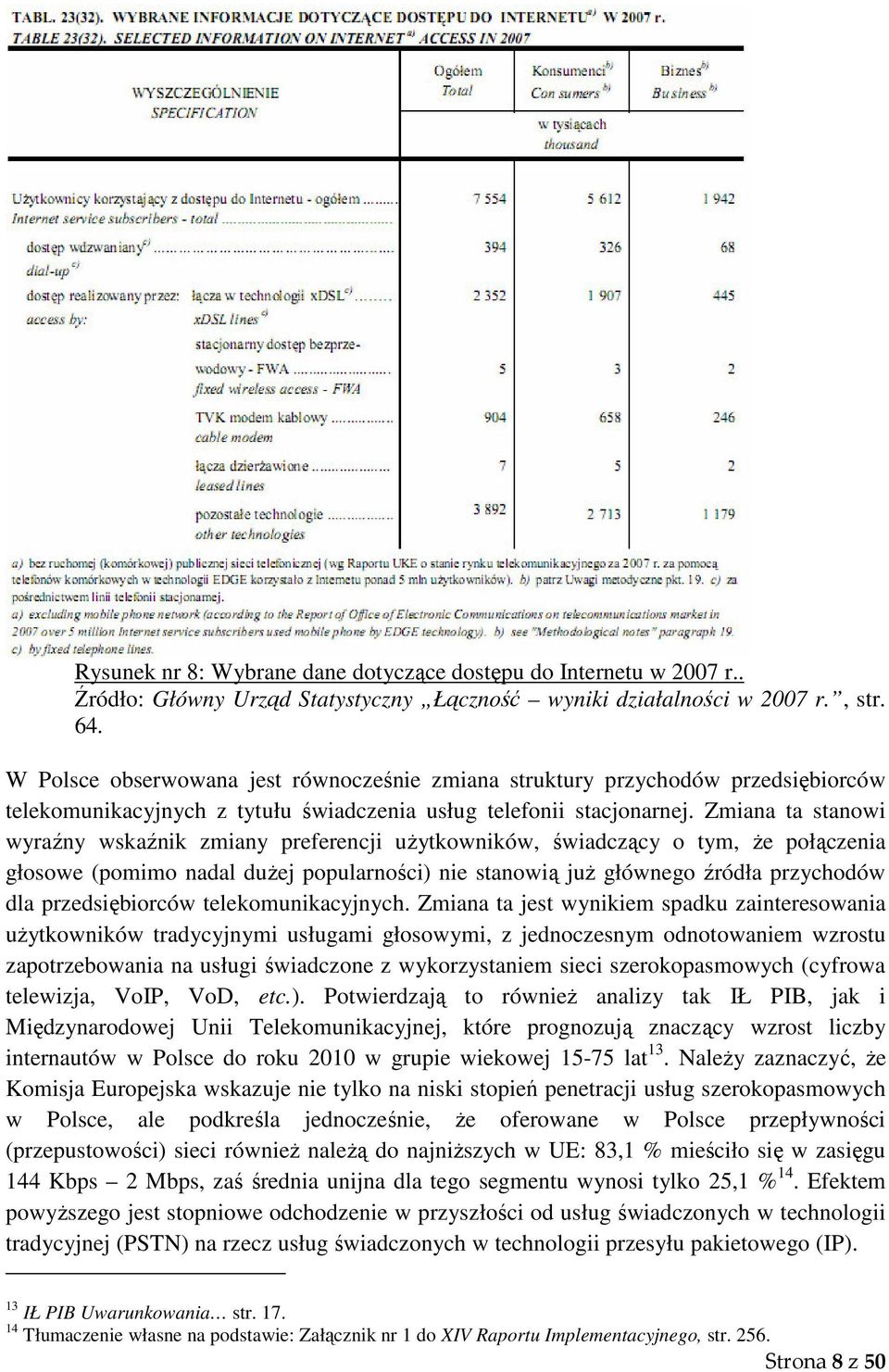 Zmiana ta stanowi wyraźny wskaźnik zmiany preferencji użytkowników, świadczący o tym, że połączenia głosowe (pomimo nadal dużej popularności) nie stanowią już głównego źródła przychodów dla