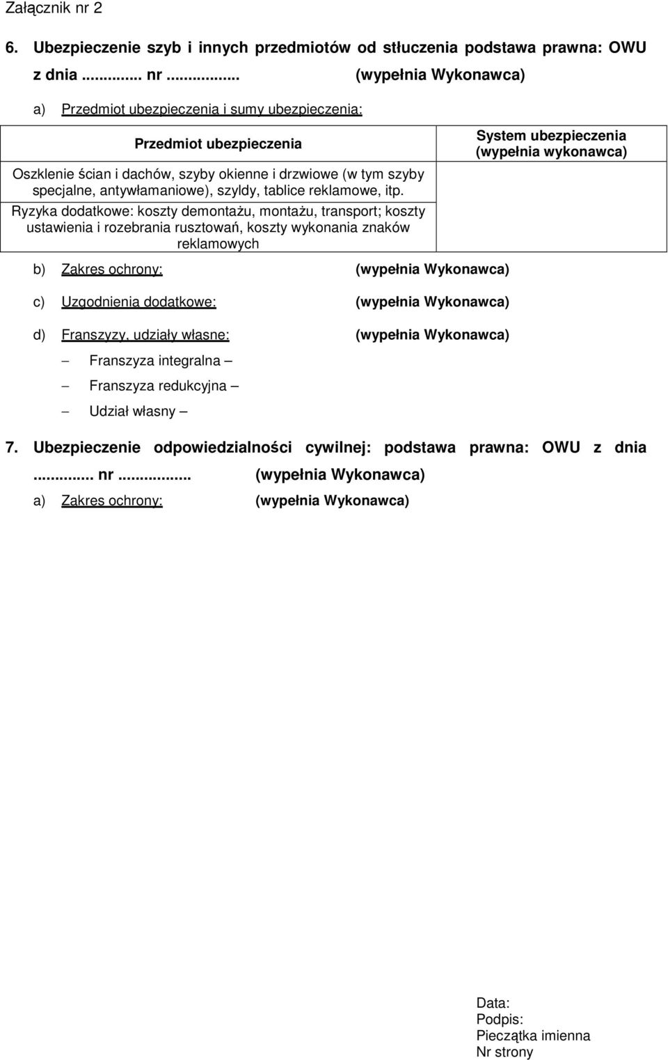 szyldy, tablice reklamowe, itp.