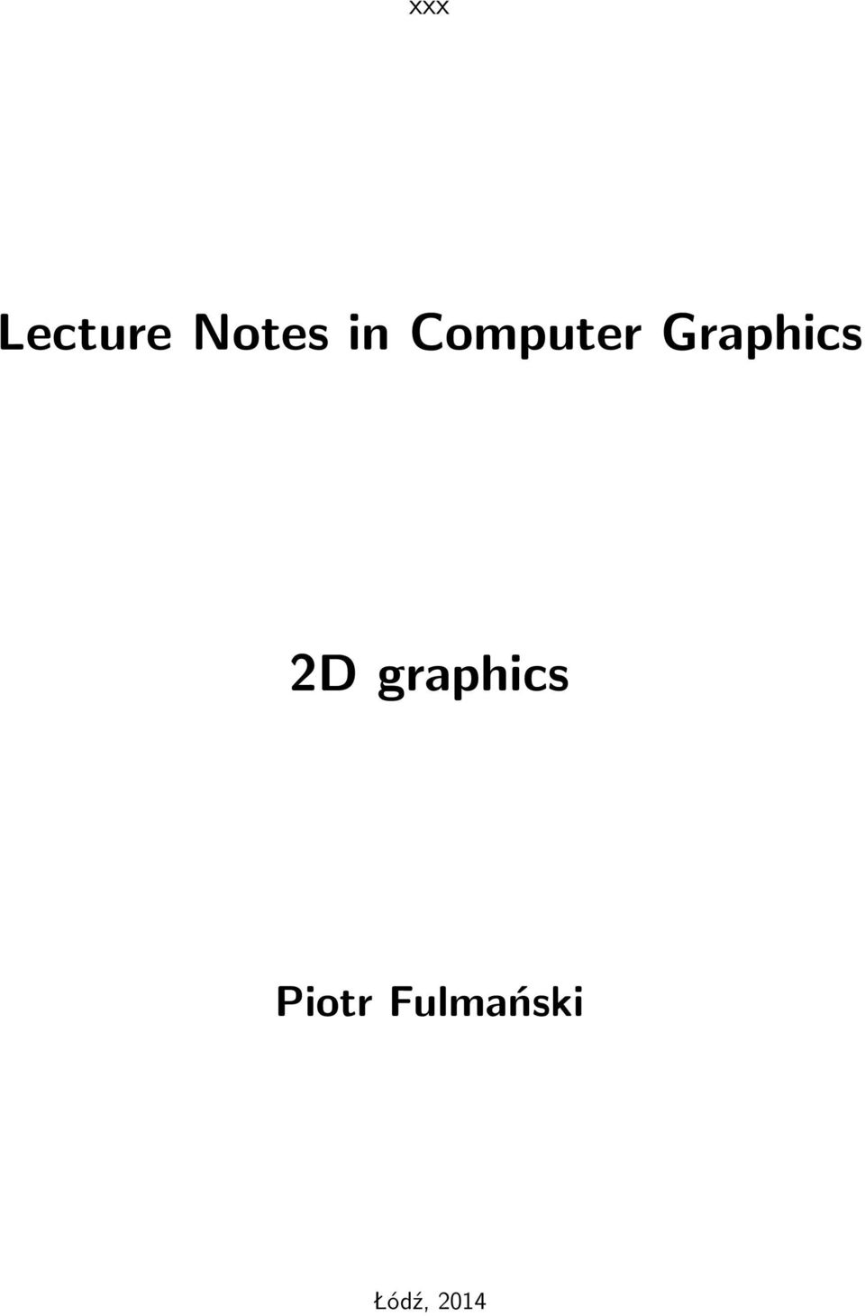 Graphics 2D