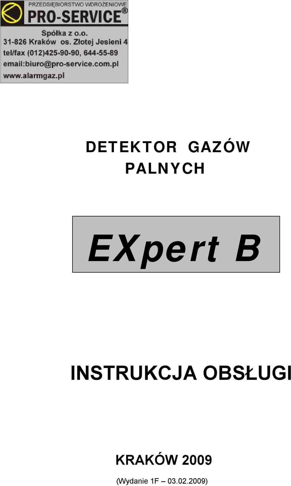 OBSŁUGI KRAKÓW 2009