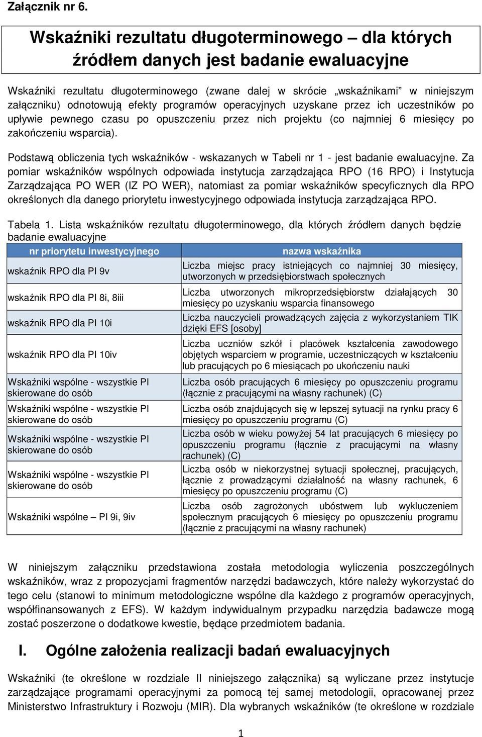 efekty programów operacyjnych uzyskane przez ich uczestników po upływie pewnego czasu po opuszczeniu przez nich projektu (co najmniej 6 miesięcy po zakończeniu wsparcia).