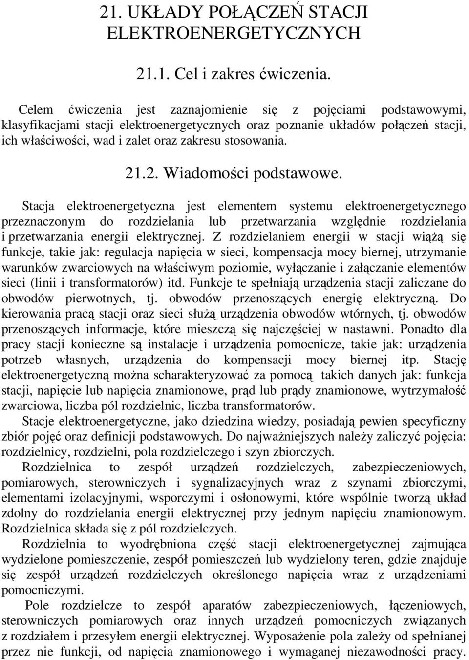 stosowania. 21.2. Wiadomości podstawowe.