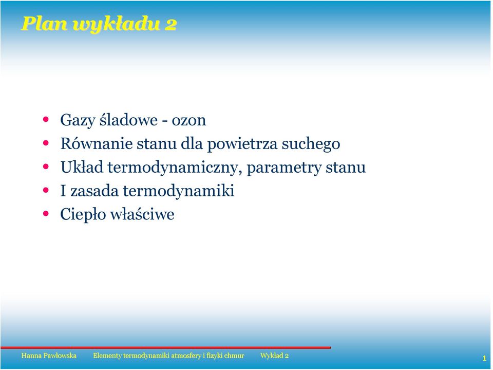 Układ termodnamiczn, parametr stanu