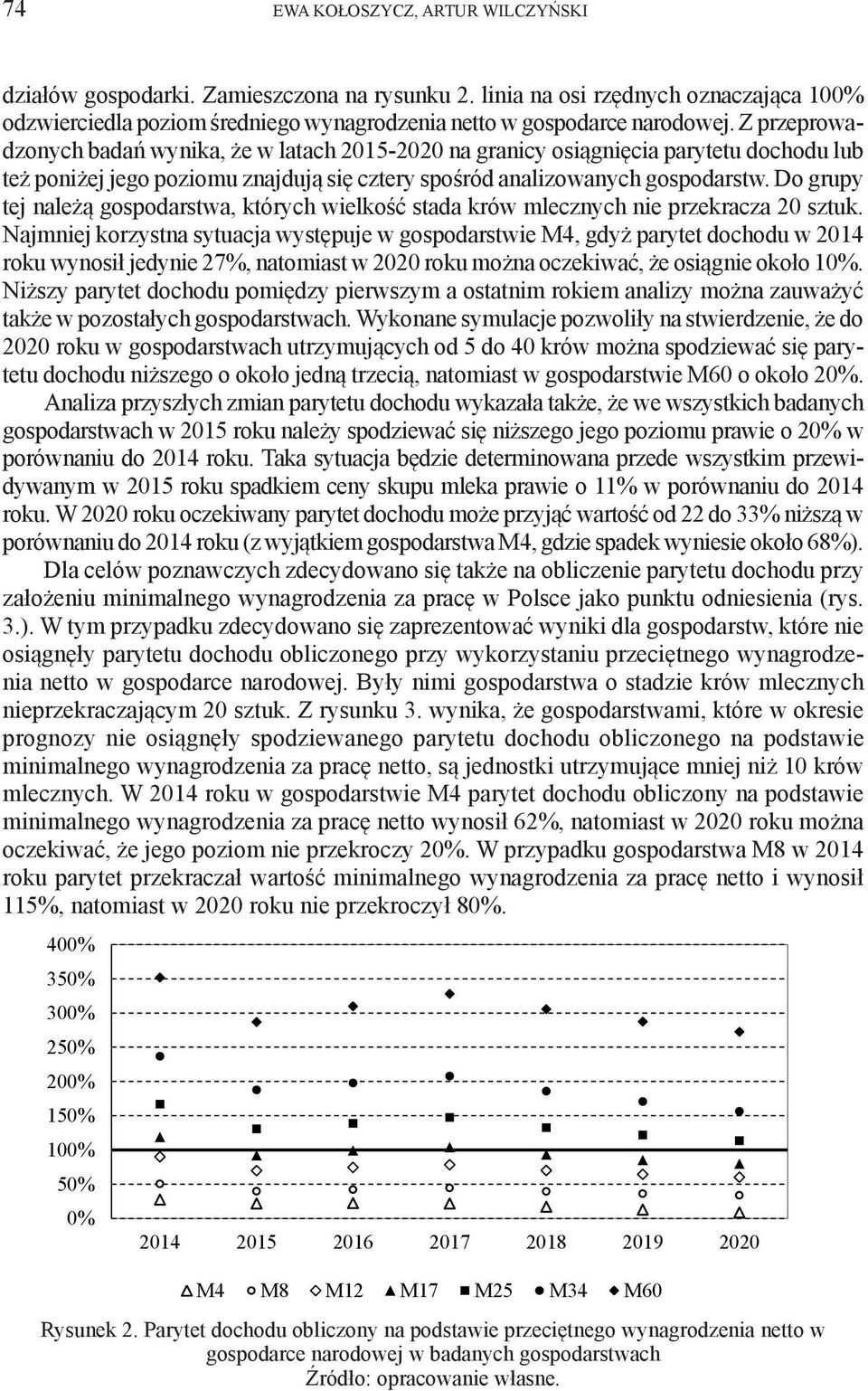 Do grupy tej należą gospodarstwa, których wielkość stada krów mlecznych nie przekracza 20 sztuk.