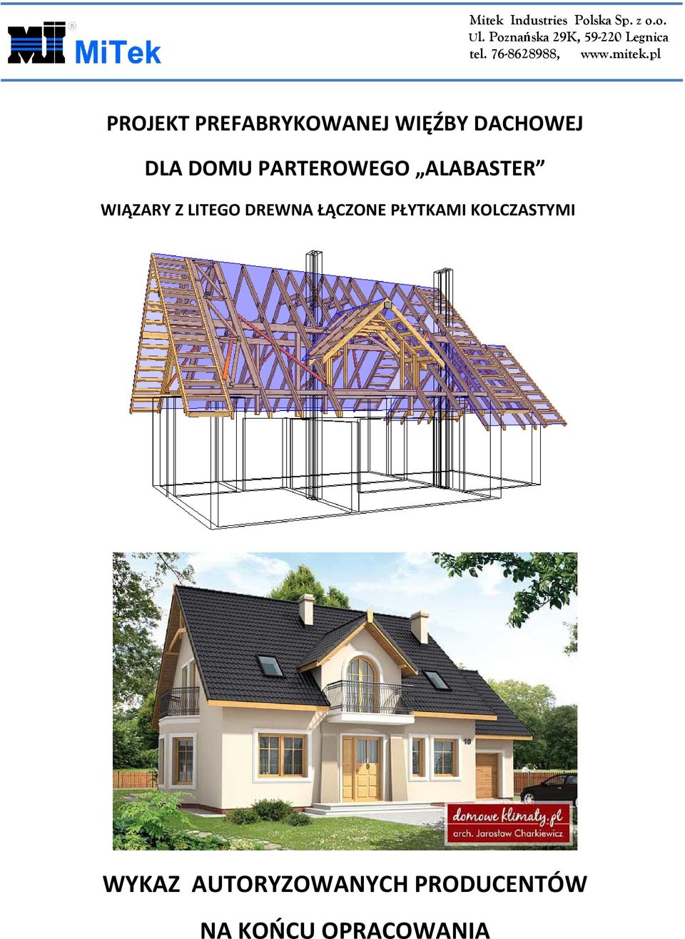 pl PROJEKT PREFABRYKOWANEJ WIĘŹBY DACHOWEJ DLA DOMU PARTEROWEGO