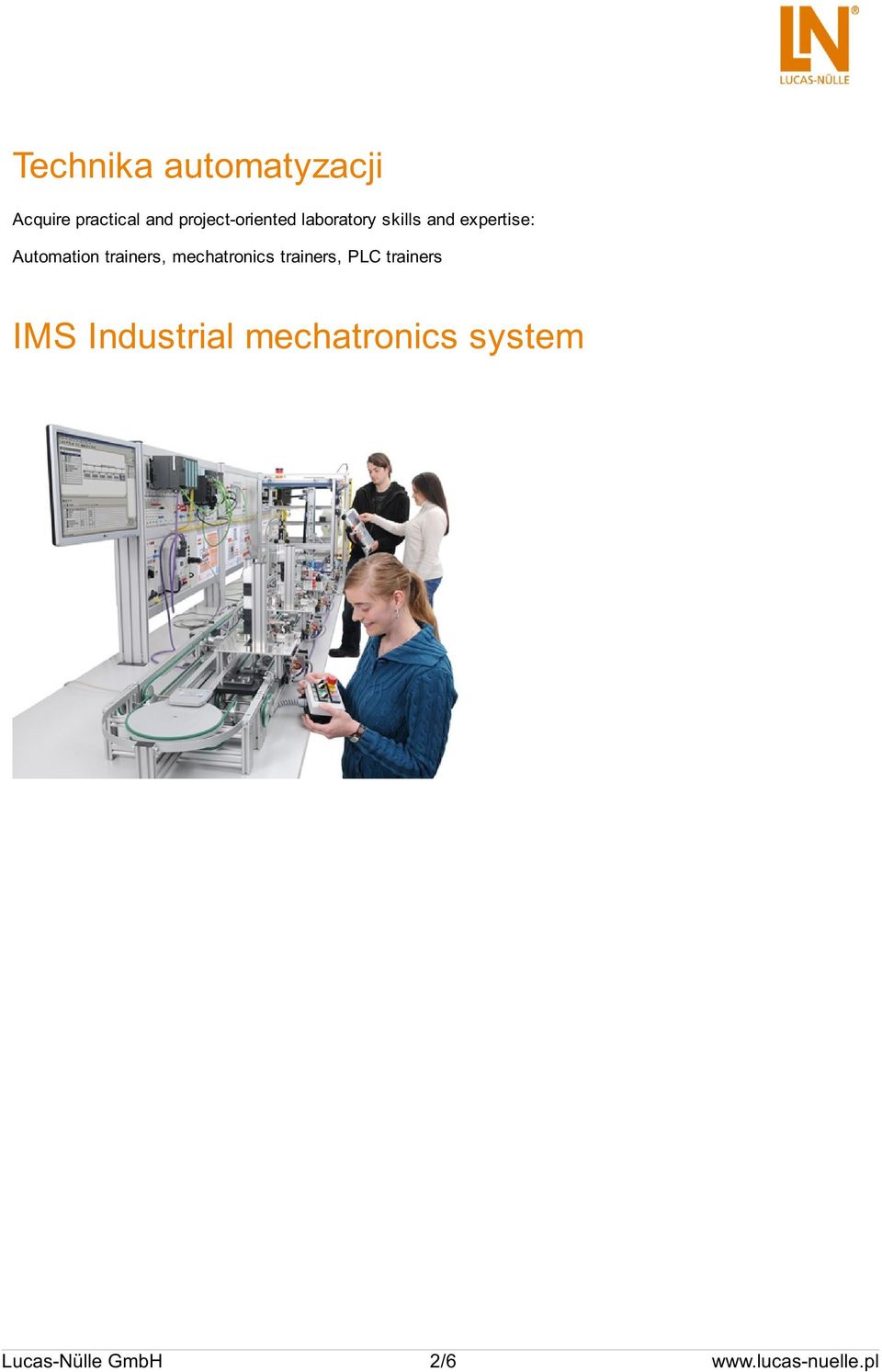 Automation trainers, mechatronics trainers, PLC trainers