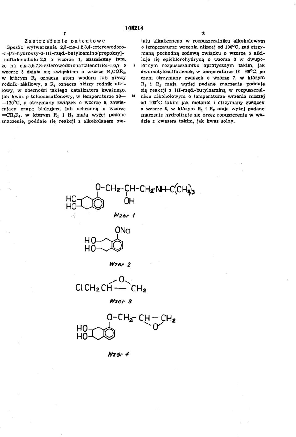 wodoru lub niższy rodnik alkilowy, a R2 oznacza niższy rodnik alki lowy, w obecności takiego katalizatora kwaśnego, jak kwas p-toluenosulfonowy, w temperaturze 20 120 C, a otrzymany związek o wzorze