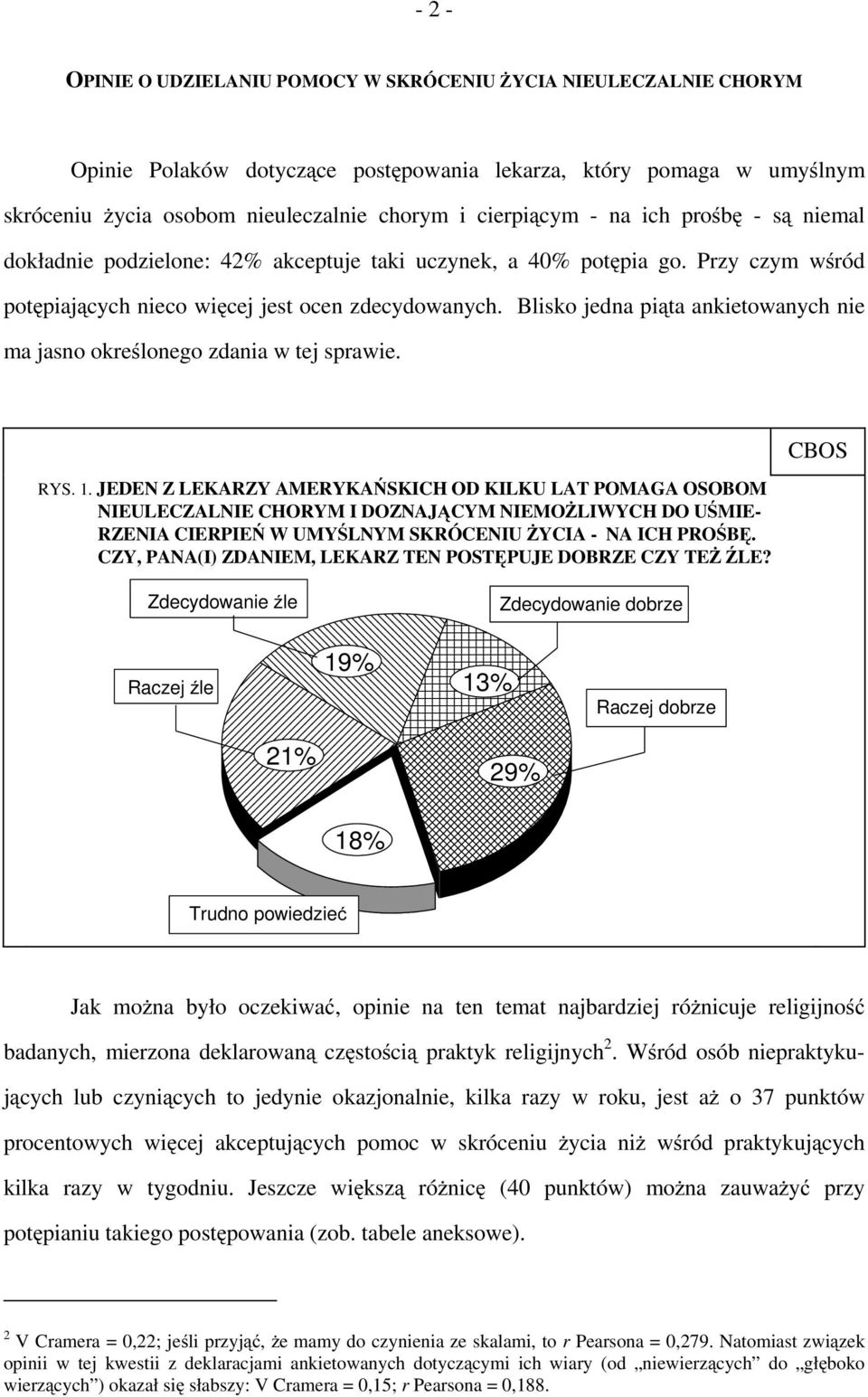 Blisko jedna piąta ankietowanych nie ma jasno określonego zdania w tej sprawie. RYS. 1.